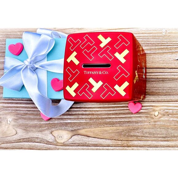 Tiffany & Co Year of the Rat Red and Gold Piggy Bank, limited edition - Picture 2 of 6